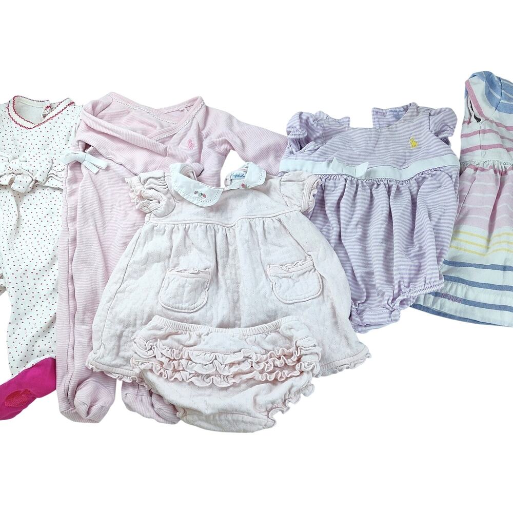 Preppy Pastel Baby Girl Bundle 6M Kate Spade & Ralph Lauren